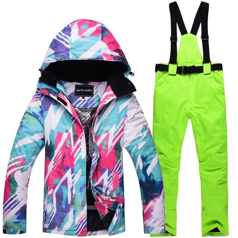 30 womens skiing suit snowboarding clothes waterproof & windproof ...