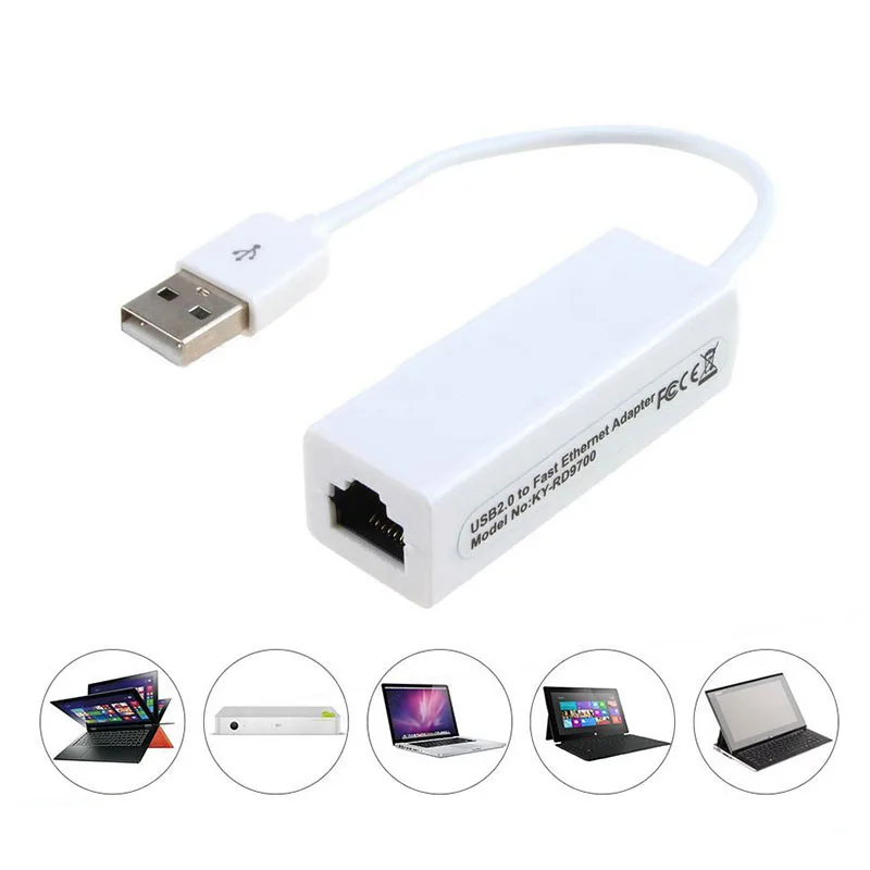 

USB 2.0 to RJ45 Ethernet Lan Adapter 10/100Mbps fast Networks Adapters for Win 7/8/10 GT66