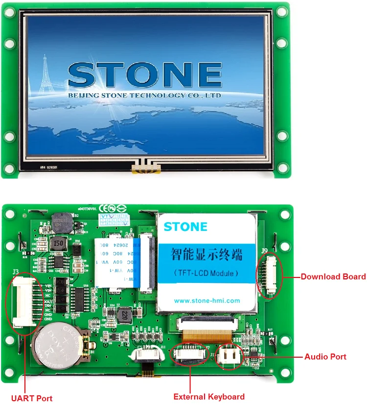 4,3 "Промышленный Тип 480*272 TFT ЖК-модуль может управляться любым MCU