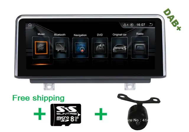 DAB+ 10.25 inch Android 4.44 Car Dvd Gps for BMW 1 Series F20 F21 2011