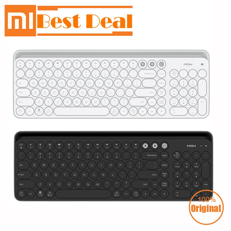 

Xiaomi MIIIW Bluetooth Dual Mode Keyboard MWBK01 104 Keys 2.4GHz Multi system Compatible MI Wireless Portable Keyboard