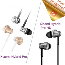 Xiaomi Hybrid Pro HD наушники с микрофоном двойной динамический сбалансированный в уши проводной линии управления Xiaomi наушники для мобильного телефона