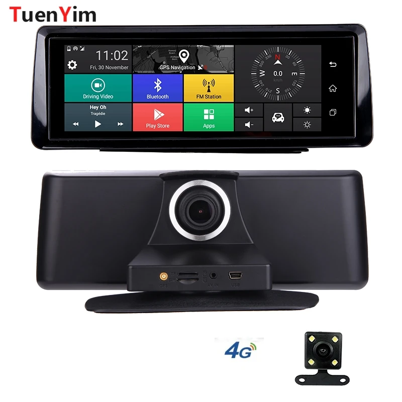 

8" Android 4G Car DVR camera GPS Navigation ADAS FHD 1080P car video recorder Night Vision WiFi Remote monitor Dash cam