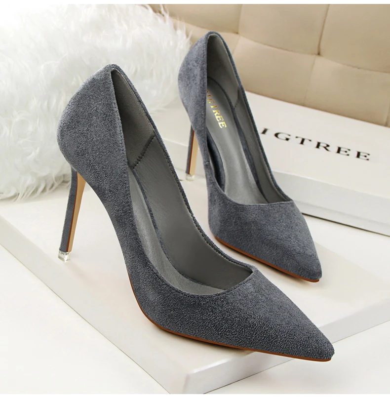 Women's Pumps Shoes High Heels Womens Slip-on High Heels Sandals Women Purple Comfortable Silver Women Pumps Shoes Office Lady   (7)