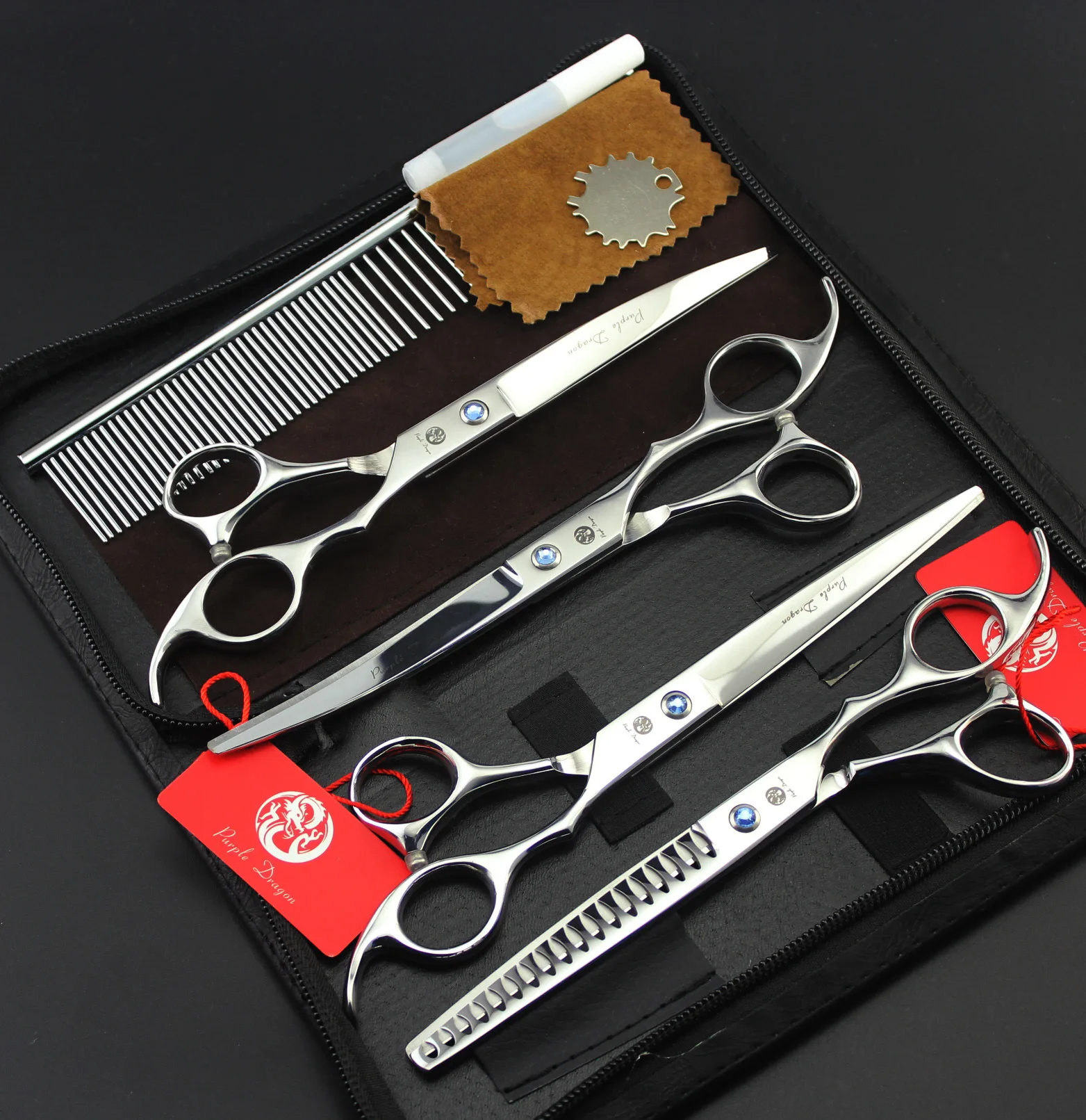 

7inch Professional grooming scissors sets pet 1pc 1pcTHINNING 2 pcs 4pcs