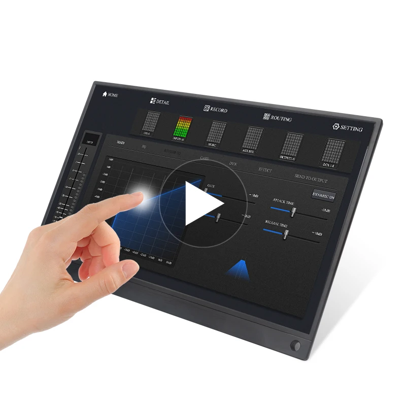 

15.6 inch Portable Monitor 1920x1080 HD IPS Display Computer LED Monitor with Leather Case for PS4/Xbox/Phone