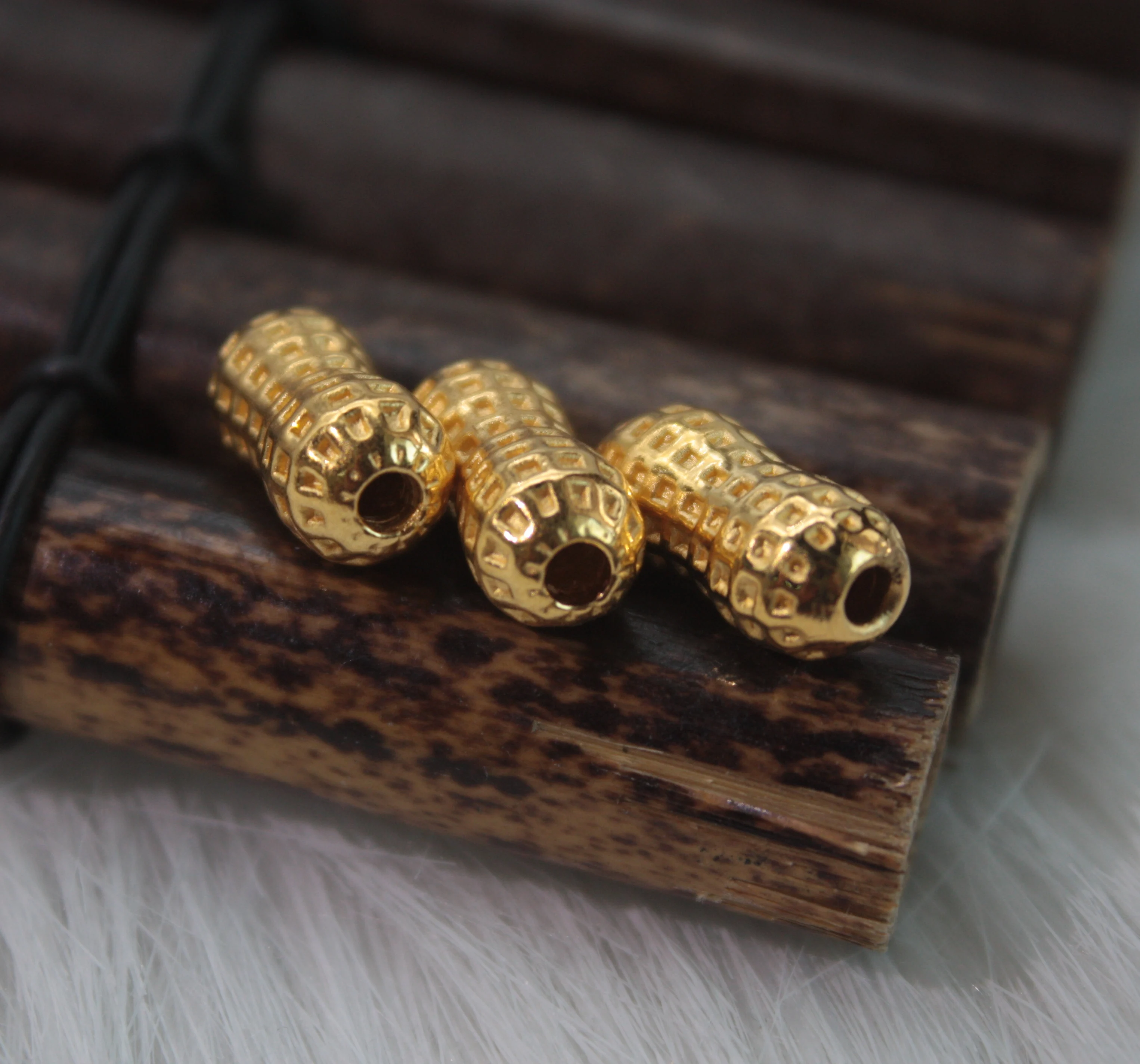 

1PCS 999 Real 24K Yellow Gold Pendant 3D Peanut Lucky Women's Wedding 1-1.2g