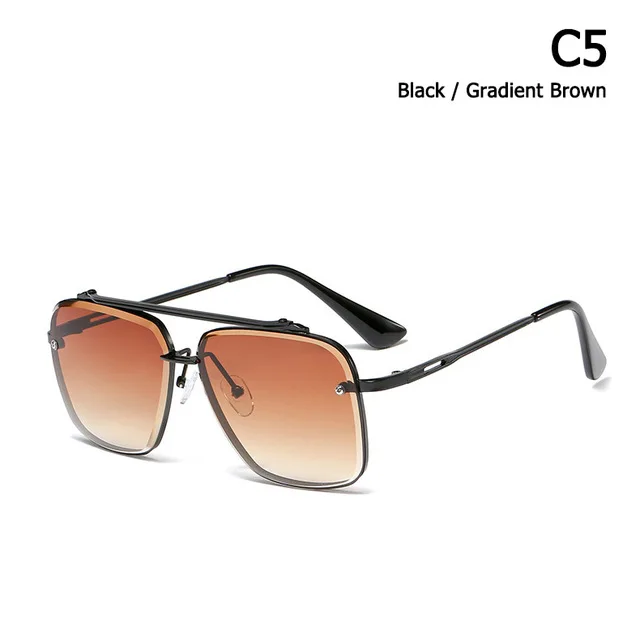 DPZ модные классические солнцезащитные очки с градиентом в шести стилях стильные мужские винтажные брендовые дизайнерские солнцезащитные очки Oculos De Sol - Цвет линз: 95527 C5