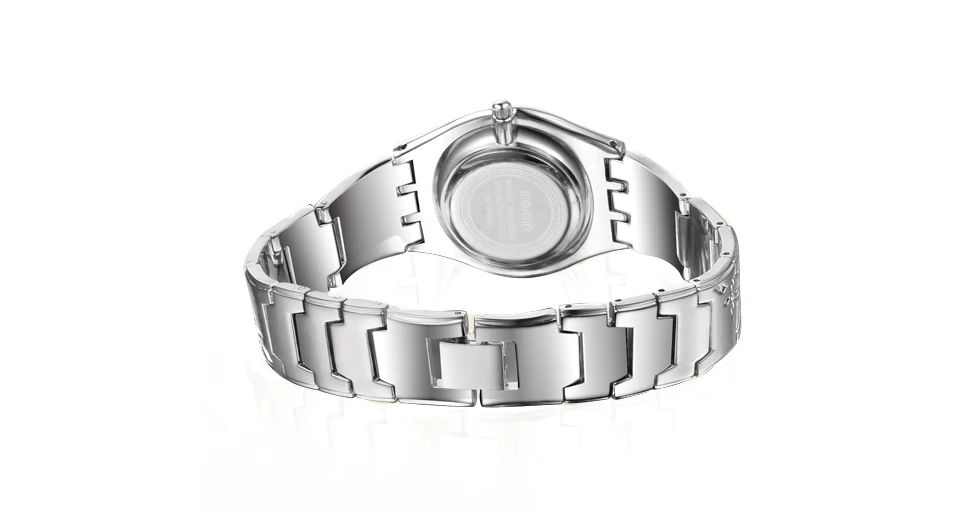 Бренд Для женщин модные серебристые Элитная одежда Нержавеющая сталь браслет кварцевые часы дамы Ultra Slim 6 мм простой Diamond элегантные час