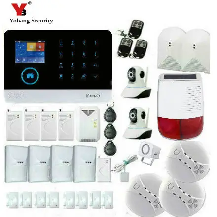 Yobang Security Wireless Home Alarm Wifi IOS/Android APP Remote Control Video IP Camera GSM SMS Burglar Security Alarm System Yobang Security Wireless Home Alarm Wifi IOS/Android APP Remote Control Video IP Camera GSM SMS Burglar Security Alarm System
