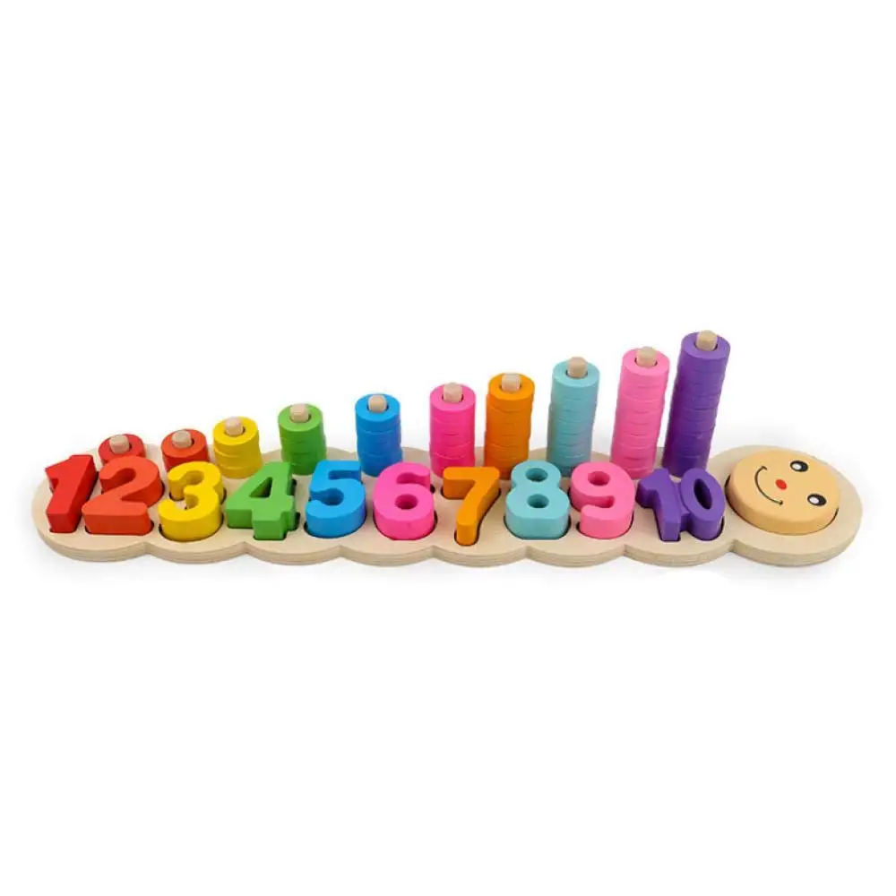Детские деревянные игрушки материалы montessori учиться считать номера, соответствующие цифровой Форма матч раннего образования обучающая