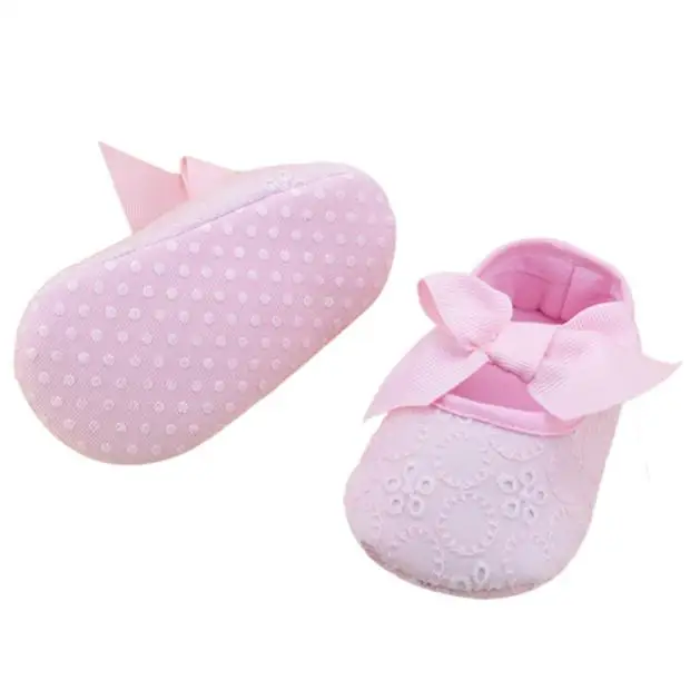 Детские первые ходунки; обувь для малышей; милая хлопковая обувь с бантом из ленты на мягкой подошве с цветочным принтом; обувь для новорожденных; детская обувь