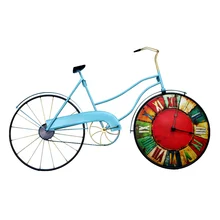 American Retro Bedroom Wall Clock Bicycle Personality Decorative Clock On The Wall Mural Decorations Home Decoration