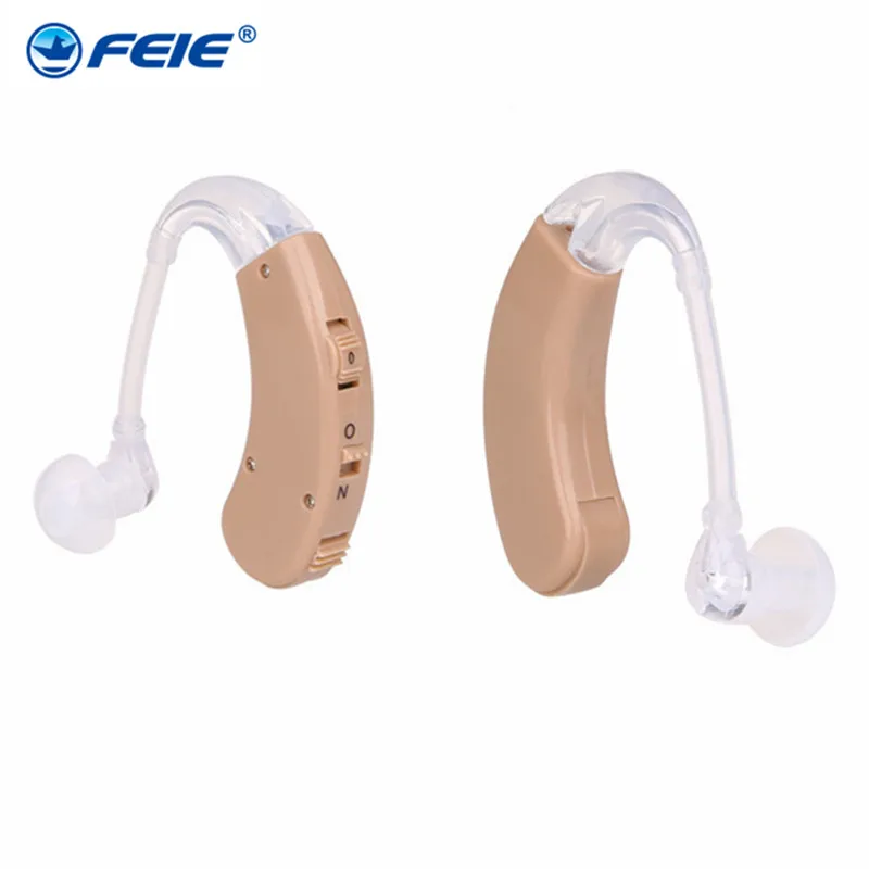 

One Pair Earphone Deafness Headset Amplifier Hearing Aids with High Quality Sound Tube Behind Ear Sound Enhancement S-998