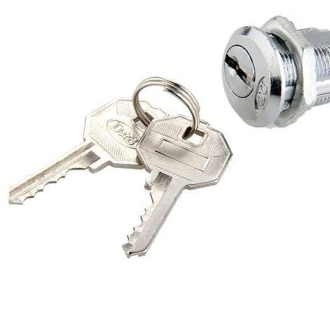 

Good Eccentric lock Cam Lock 18mm + 2 Keys for Cabinet Mailbox Drawer Cupboard Locker Durable