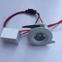 Светодиодный прожектор 10 шт./Партия 1 Вт 1-3 Вт мини Точечный светильник потолочный светильник лампа для шкафа содержит светодиодный драйвер AC85-265V вход алюминиевый внутренний