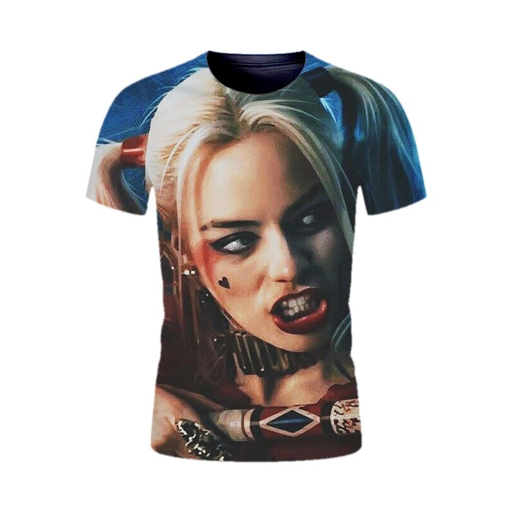 

Fashion 3D Harley Quinn Tshirts Mens T-Shirt T Shirts Boys Teens Tops Male Tee Shirt Korean Ulzzang Style Womens Clothes Blusas