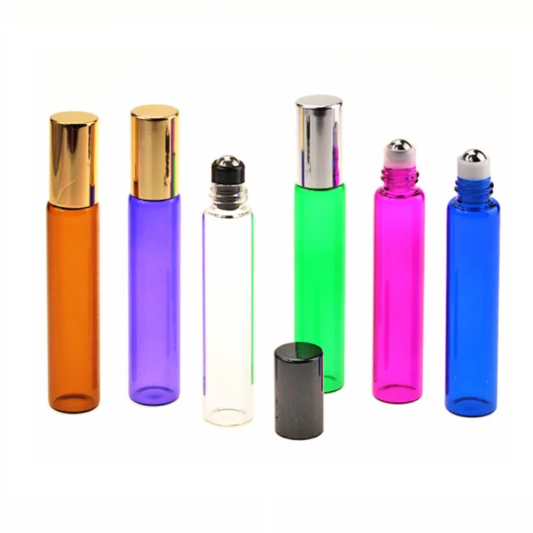 10ml roll on essential oil,perfume bottle 10cc colour rollon bottles
