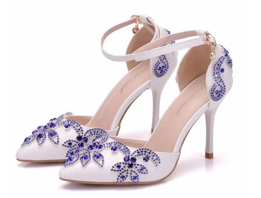 

2018 Spring Foreign Trade New Blast European and American Fashion Big Code Sticky High Heeled Heel Sharp Cuddle Middle Empty Sin