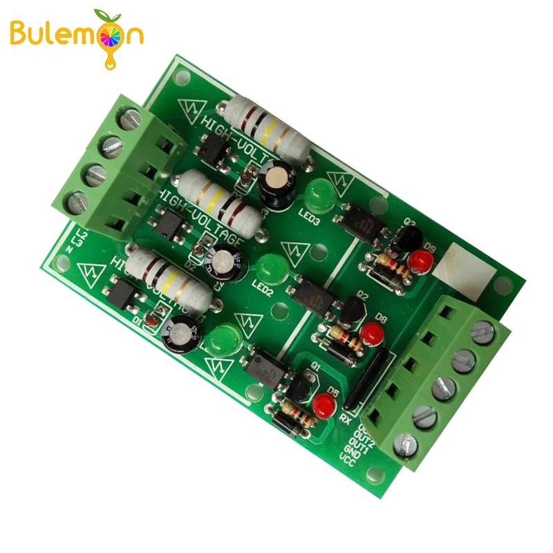 3CH 3 канала AC 220 В анод монтажная плата изолированный модуль доска тестирование модуль
