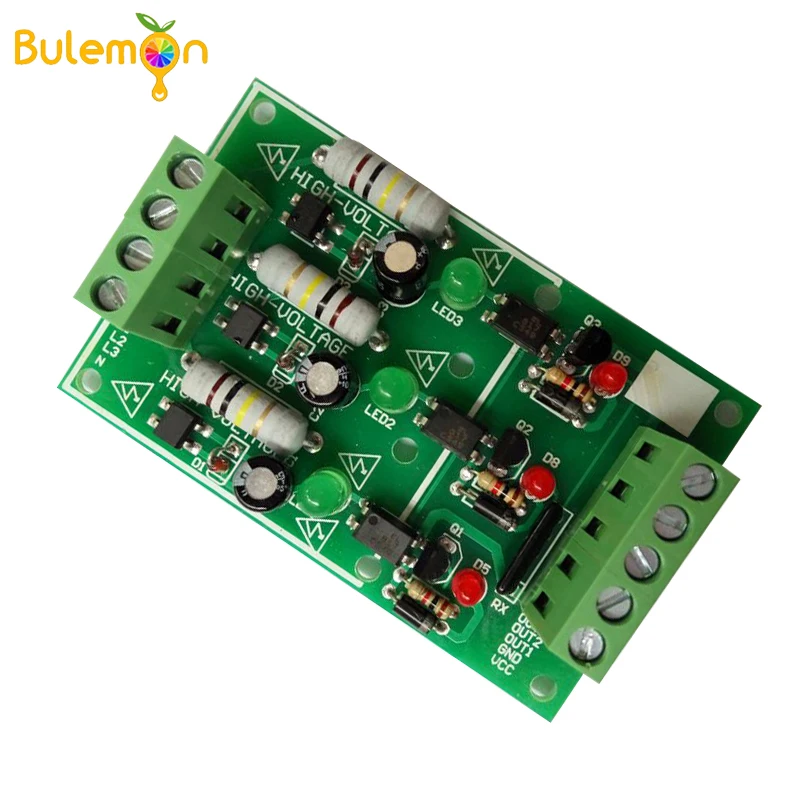 

3CH 3 Channel AC 220V Optocoupler Isolation Board Module Isolated Board Testing Module