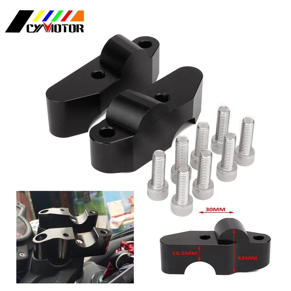 Мотоцикл с ЧПУ Алюминий крепление зажима руля для адаптера переменного тока для Бенелли BJ600 BJ600GS BN600 TNT600 BN600