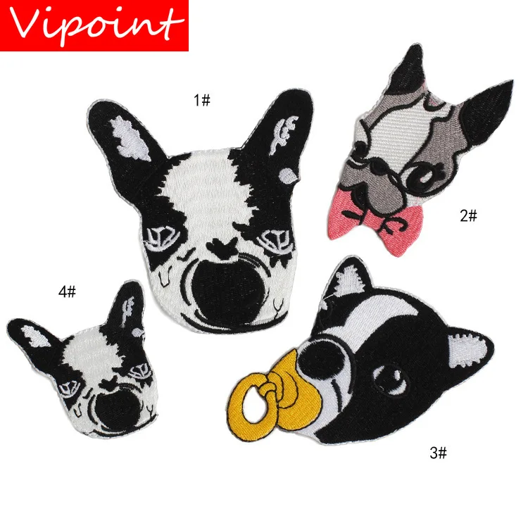 

VIPOINT embroidery dogs patches animal patches badges applique patches for clothing ZK-215