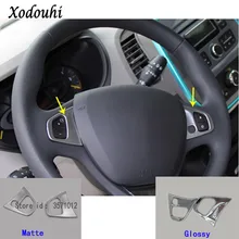 Per Renault Captur 2015 2016 2017 rilevatore di auto bastone styling ABS Chrome wheel Steering Kit Interno Trim struttura della lampada cappe 2 pcs