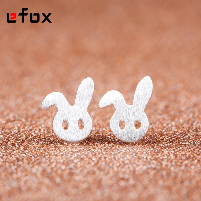 19 Style Fashion Earrings Female Line sweet Little Bunny Drawing Cute Animal Mashimaro Silver Jewelry Hypoallergenic | Украшения и