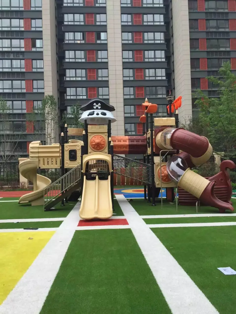 Детские площадки в китае готовые проекты Exported to Canada Children Playground System EN1176 Certificated Amusement Park