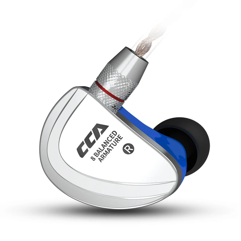 

New CCA C16 Earphone 8 Balanced Armature Drive Units HIFI Music Monitoring Headset With Detachable Detach 2 Pin Cable For Player