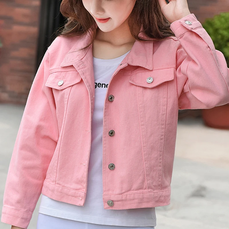 Женские джинсы EXOTAO облегающие с длинным рукавом и принтом|denim jacket women|jeans coatjacket women
