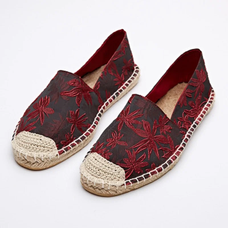 

2018 Spring Autumn Flat Shoes Lazy Shoes Casual Shoes Women Flat Linen Rope Shoes
