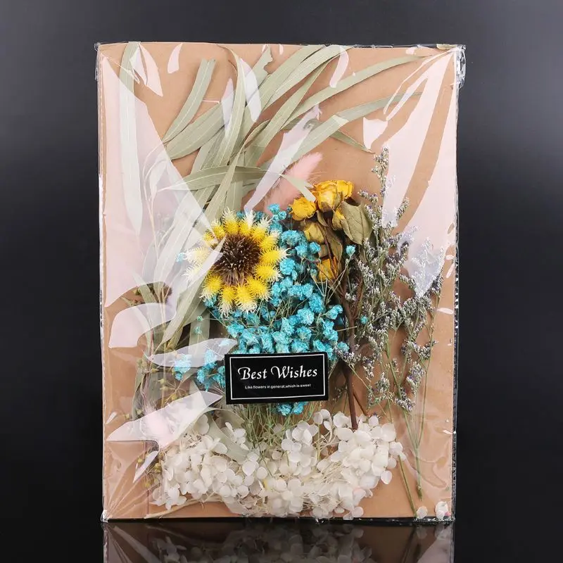 Прессованный высушенный цветок гербарий из растений малыш сделай сам материал художественное ремесло скрапбук ручной работы открытка подарок
