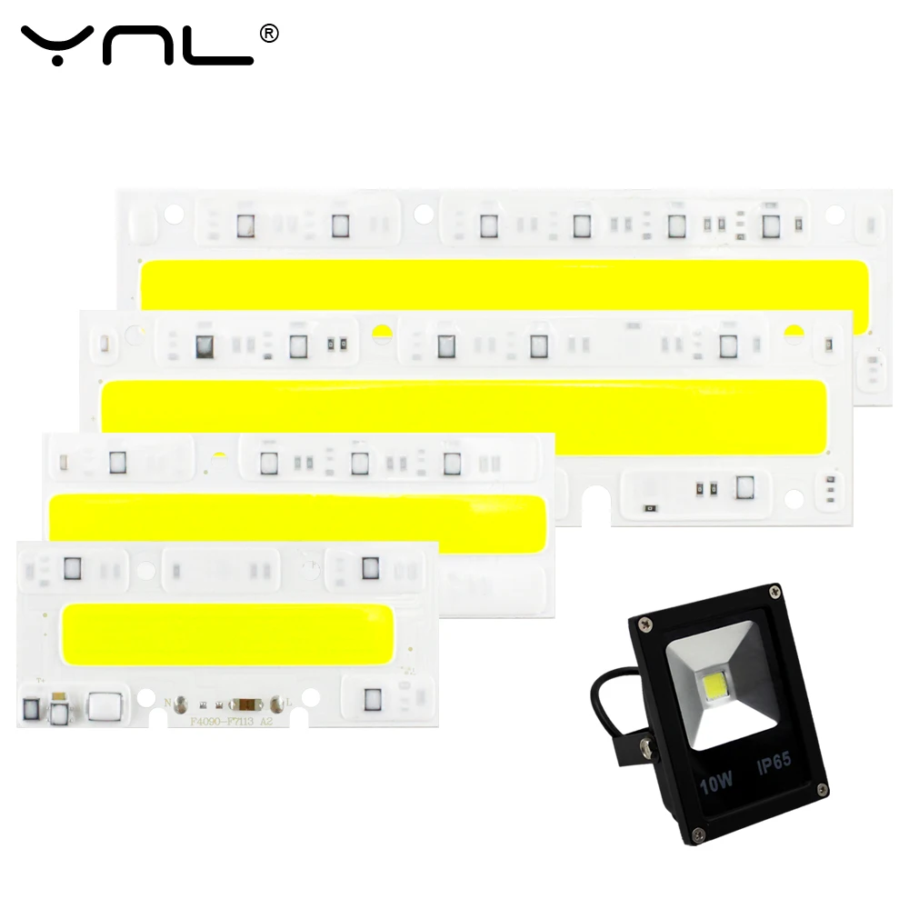 YNL LED COB чип Smart IC 220 В высокая мощность для DIY светодиодный прожектор светодиодная