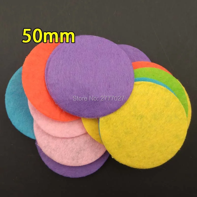 

100pcs 5.0CM Felt Circles Eco-friendly Round Felt Fabric Pads Accessory Patches Circle Felt Pads Fabric Flowers Accessories