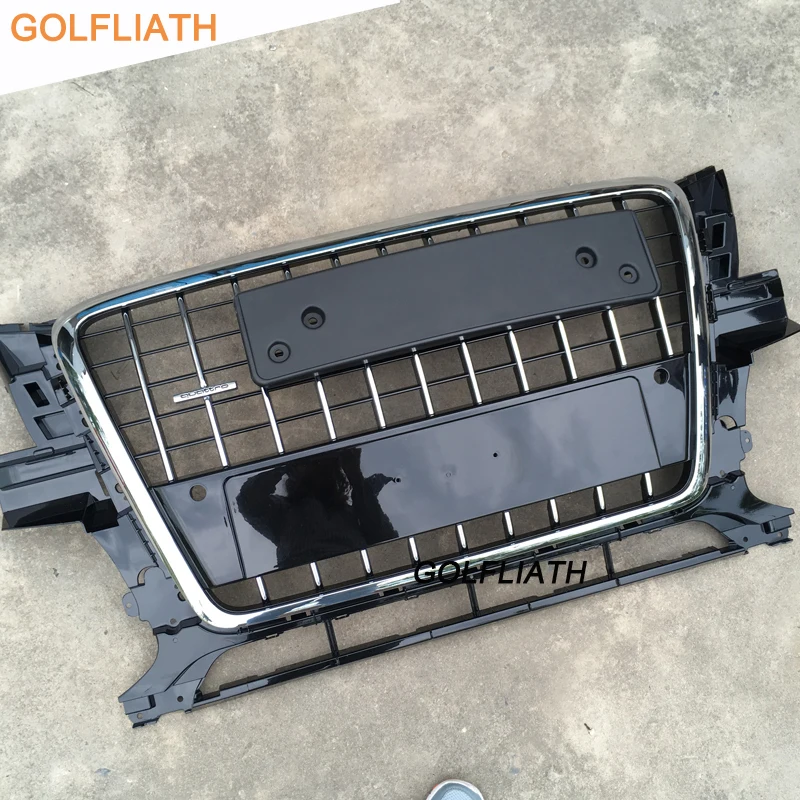 

GOLFLIATH SQ5 Style black painted Chrome Frame Honeycomb Mesh Front Grille For Audi Q5 2009-2012