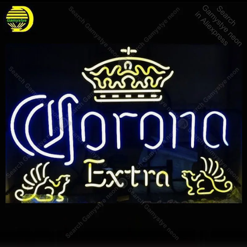 Neon Sign for Corona Extra Neon Bulb sign handcraft Beer Bar Home real