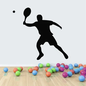 

Tennis Sticker Car Window Sports Decal Muurstickers Name Posters Vinyl Wall Decals Parede Decor Mural Tennis Sticker