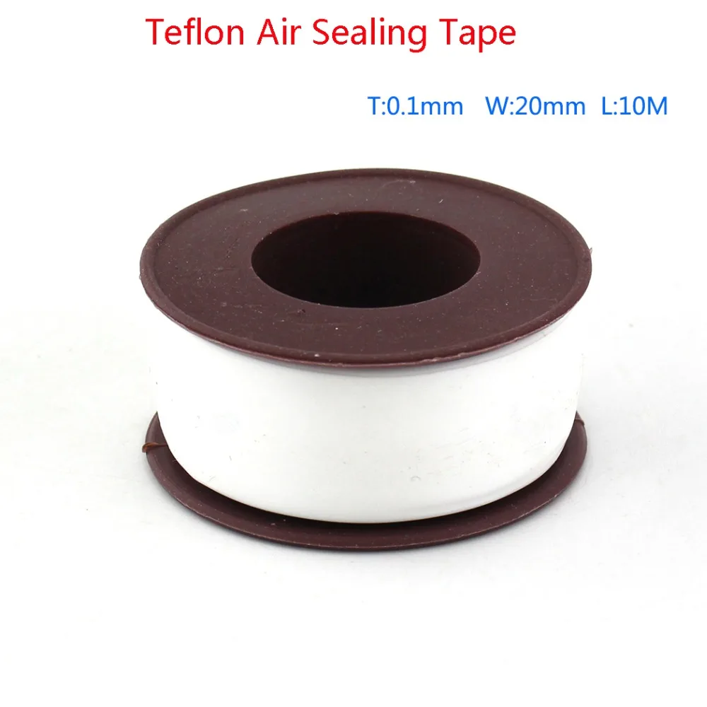 

PCP Paintball Durable Airforce Teflon High Density Raw Tape10M Long Air Sealing Tape Replacement Kit 0.1mm Thickness 20mm Wide