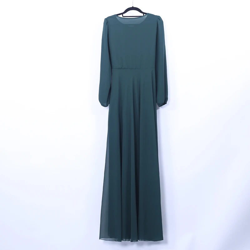Chiffon Abaya Dubai Muslim Hijab Dress Kaftan Turkish Islamic Clothing Jilbab Femme Musulman Abayas For Women Caftan Dresses