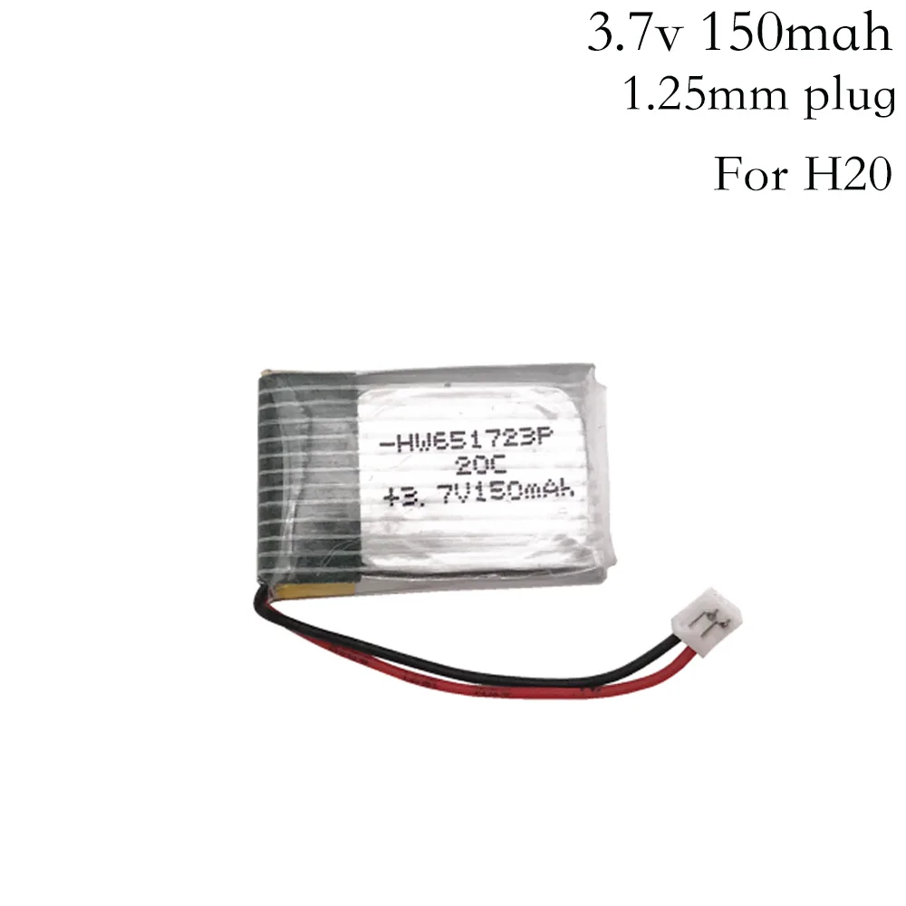 

3.7v 150mah 30C For H20 U839 S8 M67 Battery RC Quadcopter Spare parts 3.7v LIPO Battery for H20 Battery for toy Helicopter 3.7 v