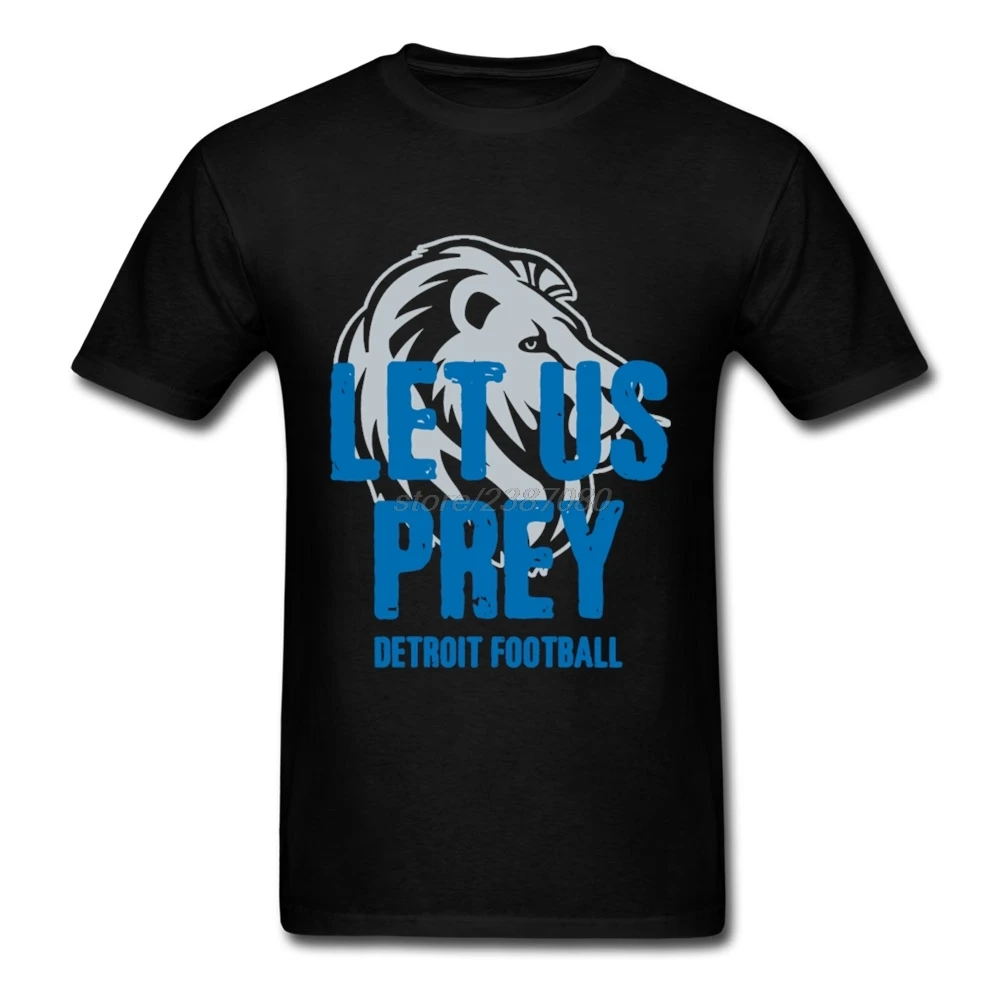 buy Customized Boys Novelty Tee Shirts Let Us Prey Detroit Footballs Short Sleeve T Shirt Boy Pre cotton Custom Made T Shirts