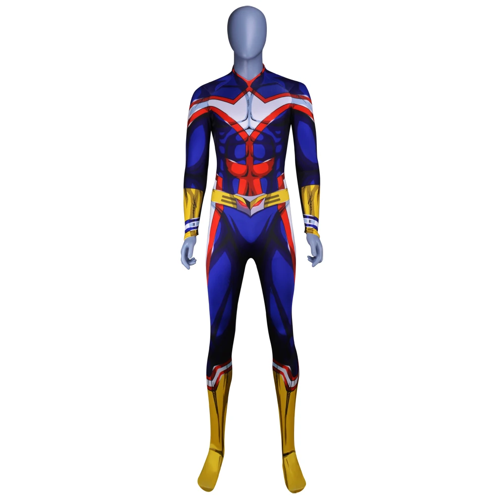 Anime My Hero Academy Oummet All Might Cosplay plays zentai tights Halloween cosplay costume 3D digital print | Тематическая одежда