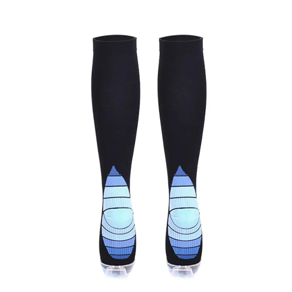 Buy Black Knee High Compression Socks Football Soccer Ball Socks Varicose Veins