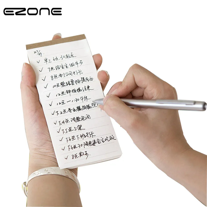 

EZONE Retro Kraft Cover Memo Pad Portable Notebook Line/Grid Page To Do List Notepad Stationery Papelaria Material Escolar Gifts