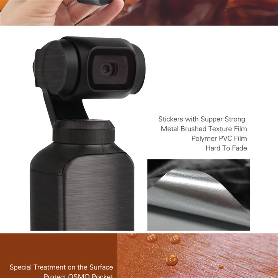 OP-TZ436_03Protective Film Stickers Skin Decal for DJI OSMO Pocket Handheld Gimbal Camera Accessories