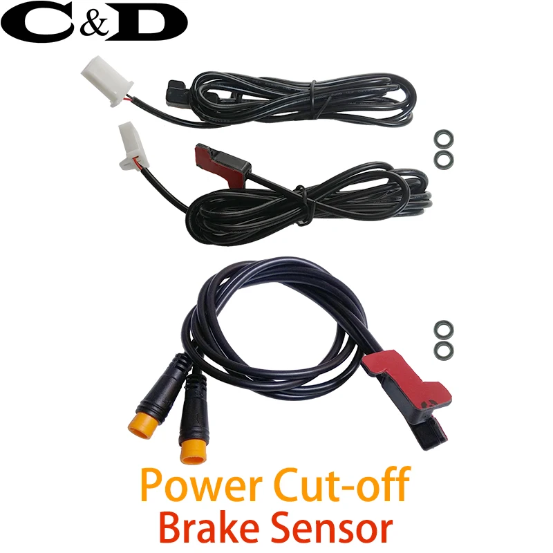 Power cut off brake sensor for gear shifter combined brake lever or