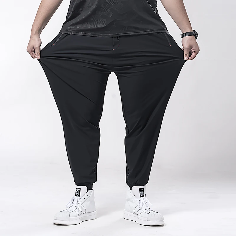 Новые мужские спортивные брюки 6XL 7XL 5XL, мужские брюки для бега большого размера, мужские брюки для фитнеса большого размера, мужские повседневные брюки размера плюс