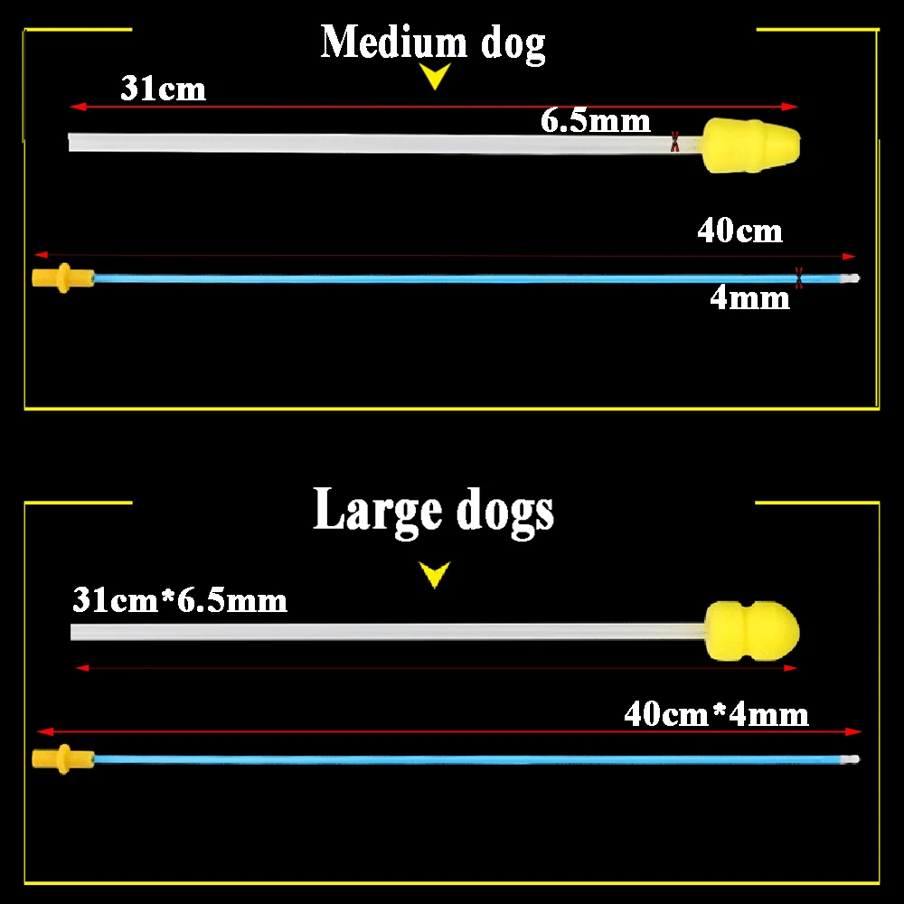 

15PCS Professional dog artificial insemination kit pipe sleeve catheter uterus deep semen deposition tube pipes pets supplies